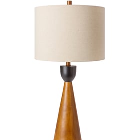 Livabliss Downey Brown Beige White Accent Table Lamp