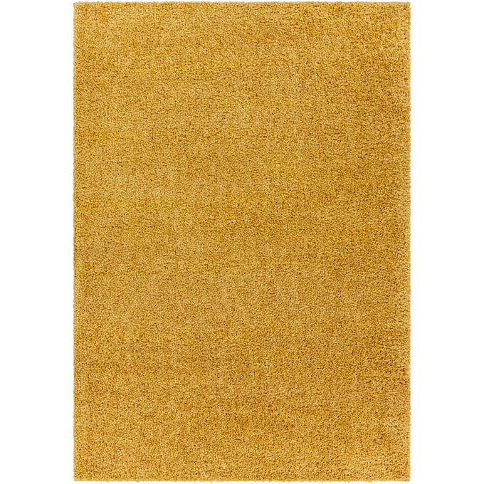 Livabliss Deluxe Shag Mustard Machine Woven Rug - 108x79 DXS2323-679