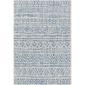 Livabliss Eagean Blue Ink Taupe Machine Woven Rug - 35x24