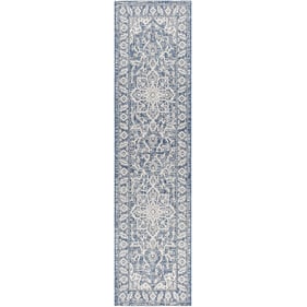 Livabliss Eagean Navy Light Blue White Traditional Machine Woven Rug - 120x...