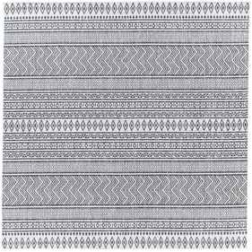 Livabliss Eagean Black White Machine Woven Rug - 79x79