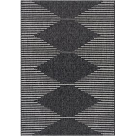 Livabliss Eagean Black Charcoal Cream Light Gray Machine Woven Rug - 91x63