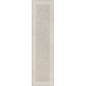 Livabliss Eagean Oatmeal Gray Light Beige Taupe Machine Woven Rug - 120x32