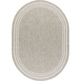 Livabliss Eagean Oatmeal Gray Light Beige Taupe Machine Woven Rug - 144x106