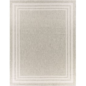 Livabliss Eagean Oatmeal Gray Light Beige Taupe Machine Woven Rug - 122x94