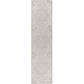 Livabliss Eagean Gray Oatmeal Light Beige Machine Woven Rug - 120x32