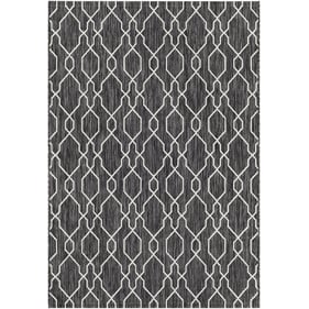 Livabliss Eagean Charcoal Cream Machine Woven Rug - 91x63