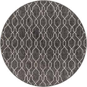 Livabliss Eagean Charcoal Cream Machine Woven Rug - 63x63