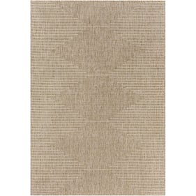 Livabliss Eagean Light Beige Light Brown Cream Machine Woven Rug - 122x94