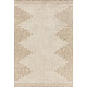 Livabliss Eagean Cream Light Beige Light Brown Machine Woven Rug - 35x24