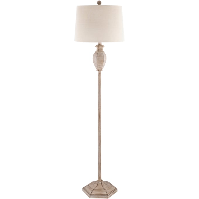 Livabliss Eburne Gray Beige White Accent Floor Lamp EBU-002