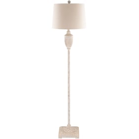 Livabliss Edis Gray Beige White Accent Floor Lamp