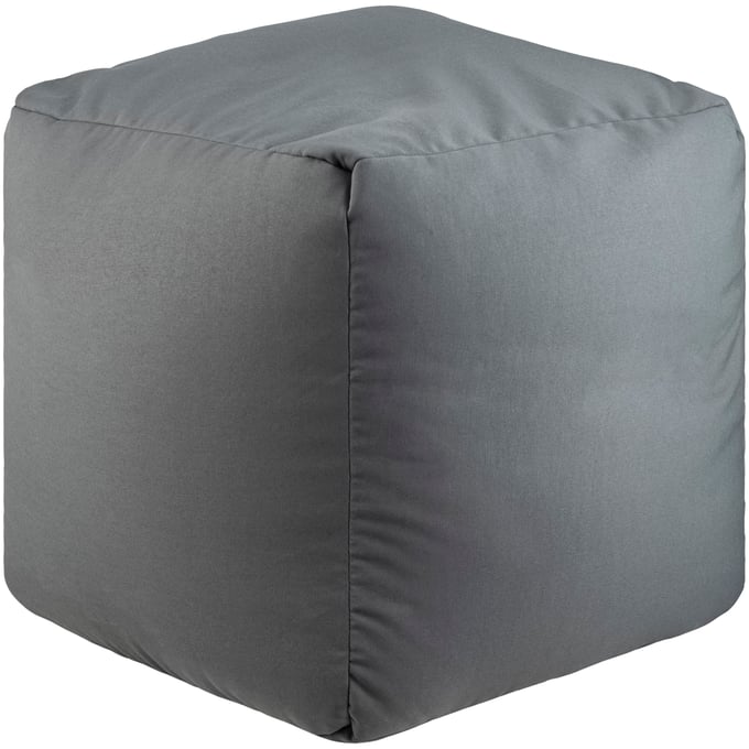 Livabliss Essien Medium Gray Charcoal Beige Pouf EIPF003-181818