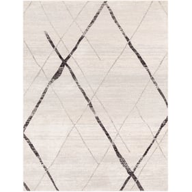 Livabliss Elaziz Light Gray Black White Machine Woven Rug - 122x94