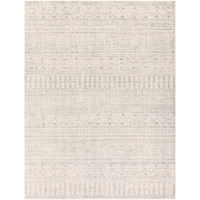 Livabliss Elaziz Gray White Machine Woven Rug - 122X94 ELZ2354-710103