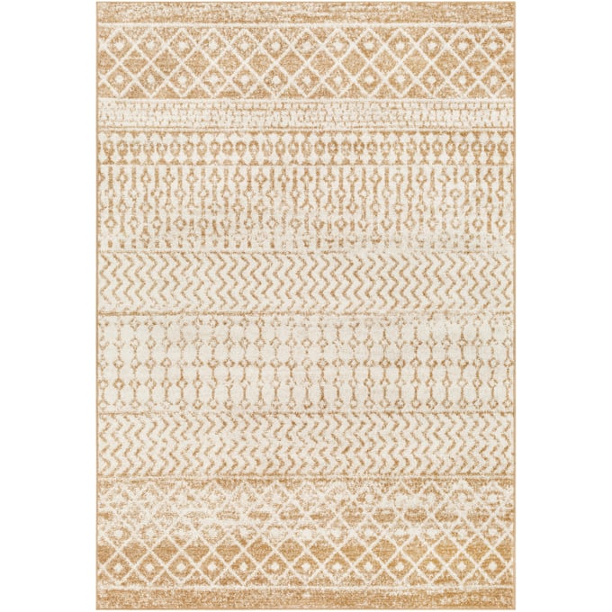 Livabliss Elaziz Cream Taupe Tan Machine Woven Rug - 156X120 ELZ2367-1013