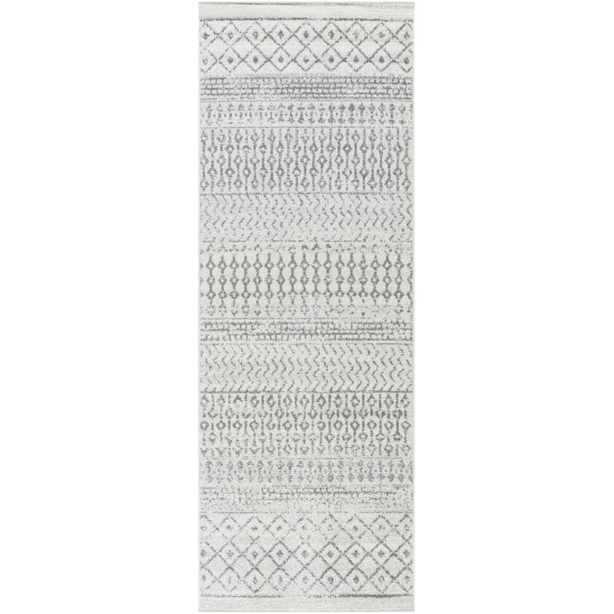 Livabliss Elaziz Cream Charcoal Slate Machine Woven Rug - 167X31 ELZ2369-2714