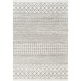 Livabliss Elaziz Cream Charcoal Slate Machine Woven Rug - 67X47