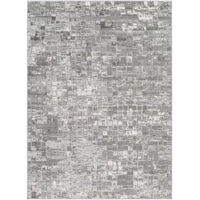 Livabliss Enfield Charcoal Light Gray Cream Machine Woven Rug - 144X106