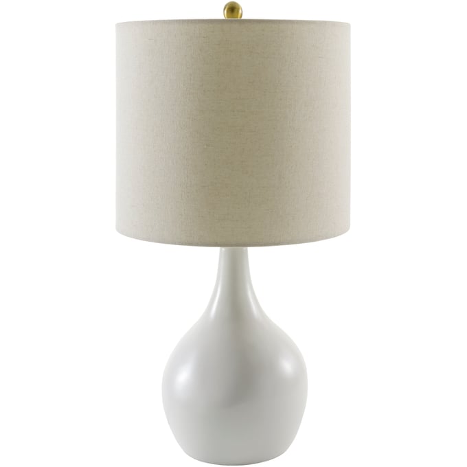 Livabliss Enoki Cream Metallic Brass Accent Table Lamp ENK-003