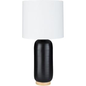 Livabliss Everly White Black Accent Table Lamp