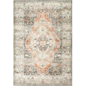 Livabliss Erin Cream Gray Wheat Sage Burnt Orange Machine Woven Rug - 91X63