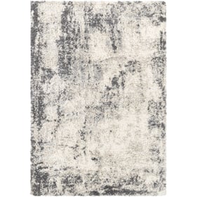 Livabliss Eskimo Shag Black Cream Light Gray Medium Gray Machine Woven Rug ...