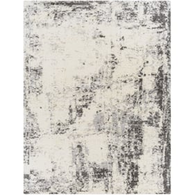 Livabliss Eskimo Shag Black Cream Light Gray Medium Gray Machine Woven Rug ...