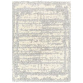 Livabliss Everton Plus Modern Light Gray Machine Woven Rug - 110x79