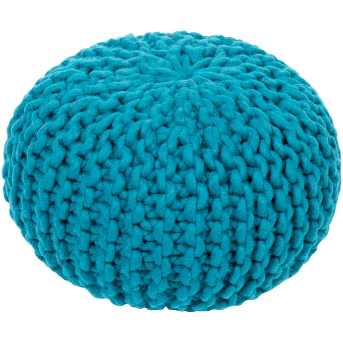 Livabliss Fargo Deep Teal Pouf FGPF-005