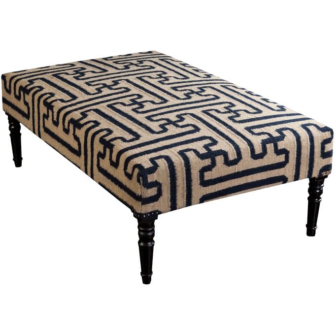 Livabliss Archive Tan Navy Black Ottoman FL1011-523218