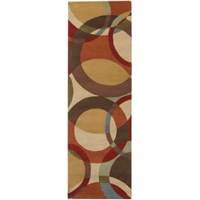 Livabliss Forum Beige Dark Brown Burnt Orange Medium Gray Tan Burgundy Hand...