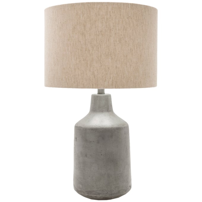 Livabliss Foreman White Taupe Medium Gray Accent Table Lamp FMN100-TBL