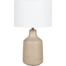 Livabliss Foreman White Beige Accent Table Lamp