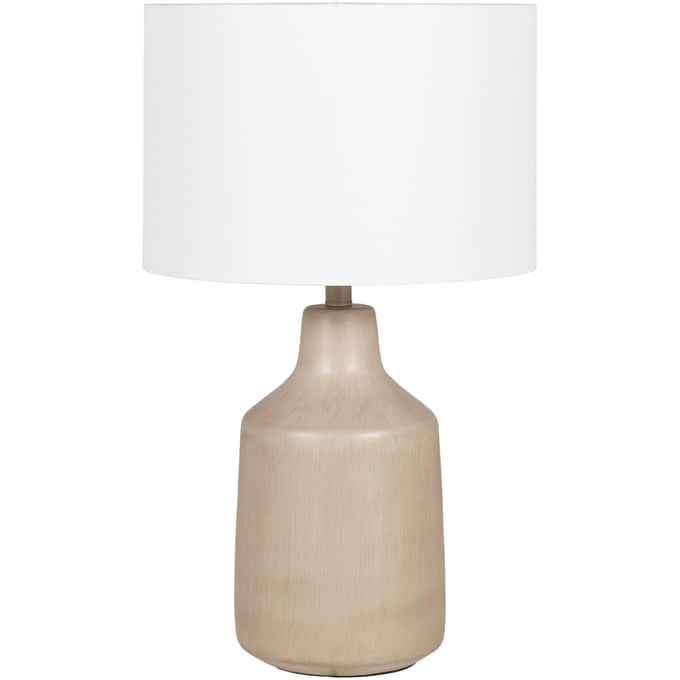 Livabliss Foreman White Beige Accent Table Lamp FMN200-TBL