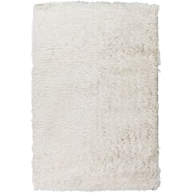 Livabliss Glamour Cream Metallic Silver Machine Woven Rug - 36x24