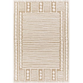 Livabliss Greenwich Off White Tan Machine Woven Rug - 87x63 GWC-2331