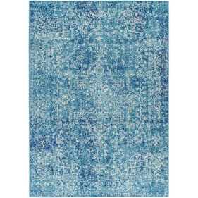 Livabliss Harput Teal Navy Light Beige Machine Woven Rug - 108x79