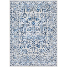 Livabliss Harput Navy Medium Gray Light Beige Woven Rug - 87x63