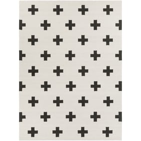 Livabliss Hilda Ivory Black Handmade Rug - 132x96 HDA-2390