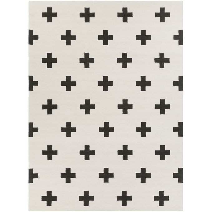 Livabliss Hilda Ivory Black Handmade Rug - 132x96 HDA-2390 HDA2390-811