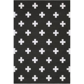 Livabliss Hilda White Black Ivory Handmade Rug - 132x96 HDA-2391