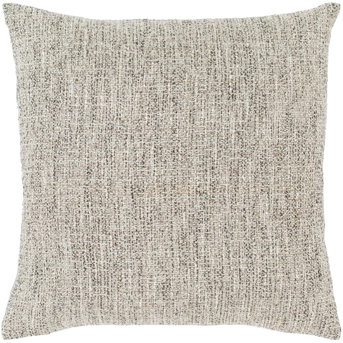 Livabliss Heidi Charcoal Ivory Metallic Gold Poly Accent Pillow - 18x18 HDI001-1818P