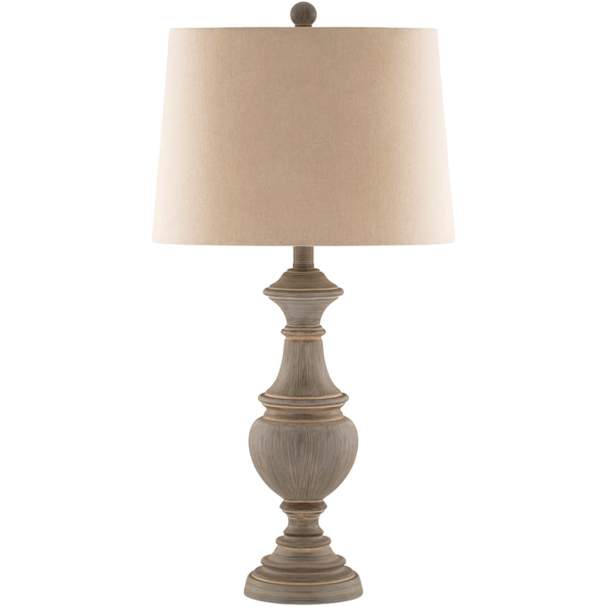 Livabliss Hadlee Gray Beige White Accent Table Lamp HDL-001