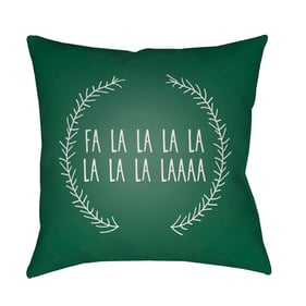 Livabliss Falalalala Lunar Green Charcoal Light Silver Accent Pillow Cover ...