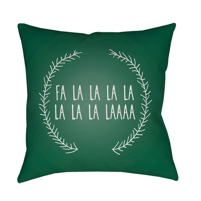 Livabliss Falalalala Lunar Green Charcoal Light Silver Accent Pillow Cover - 20x20 HDY023-2020