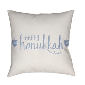 Livabliss Happy Hannukah Light Metallic Silver Ivory Light Grey Pale Slate ...