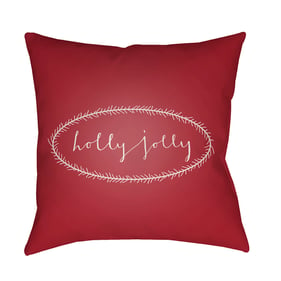 Livabliss Holly Jolly Garnet Mocha Brick Light Silver Accent Pillow Cover -...