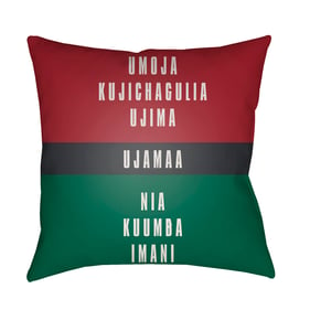 Livabliss Kwanzaa III Charcoal Light Silver Mocha Brick Onyx Accent Pillow ...