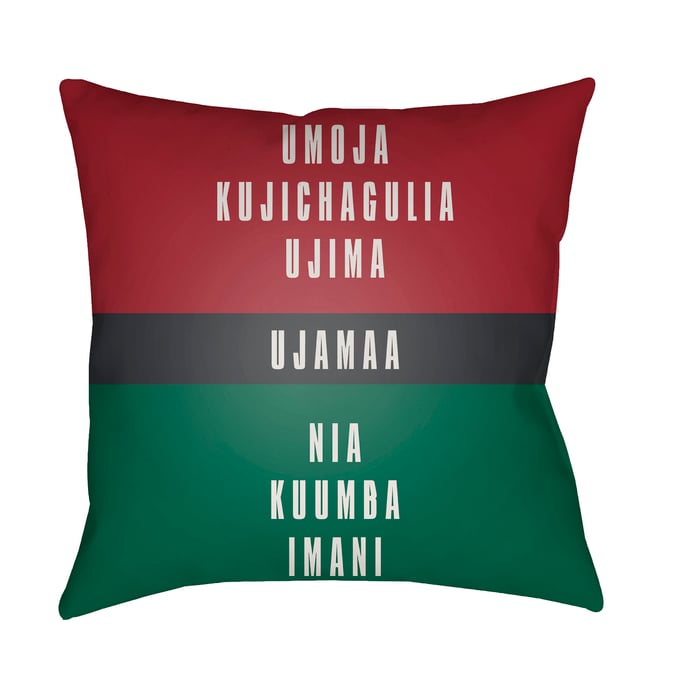 Livabliss Kwanzaa III Charcoal Light Silver Mocha Brick Onyx Accent Pillow Cover - 20x20 HDY051-2020